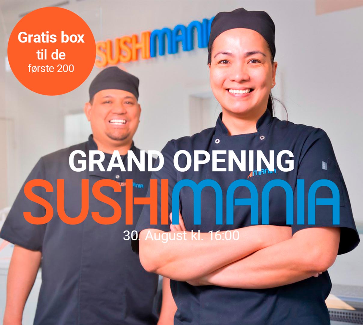 SushiMania åbner 30/8 i Glostrup Shoppingcenter